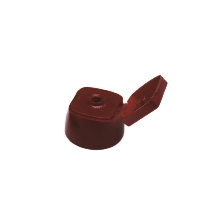 Plastic rode flip-top dop 25 mm